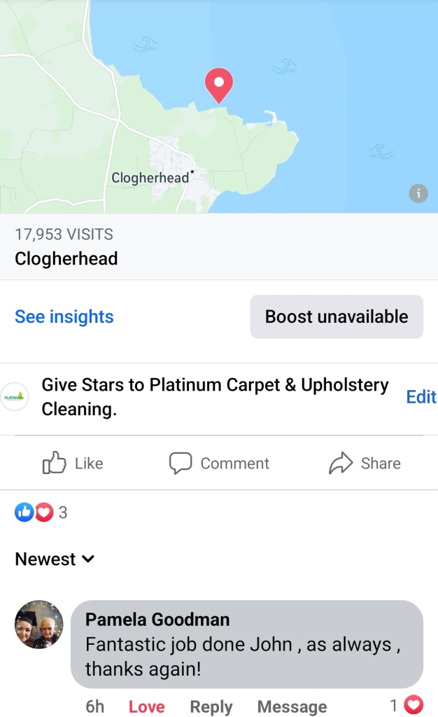 Showing carpet cleaning in Meath reviews.